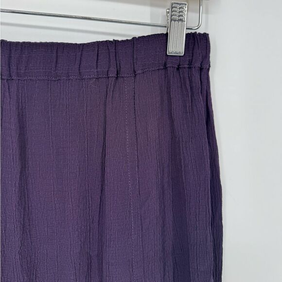 Flax by Jeanne Engelhart Purple Midi Skirt Med - Picture 2 of 6